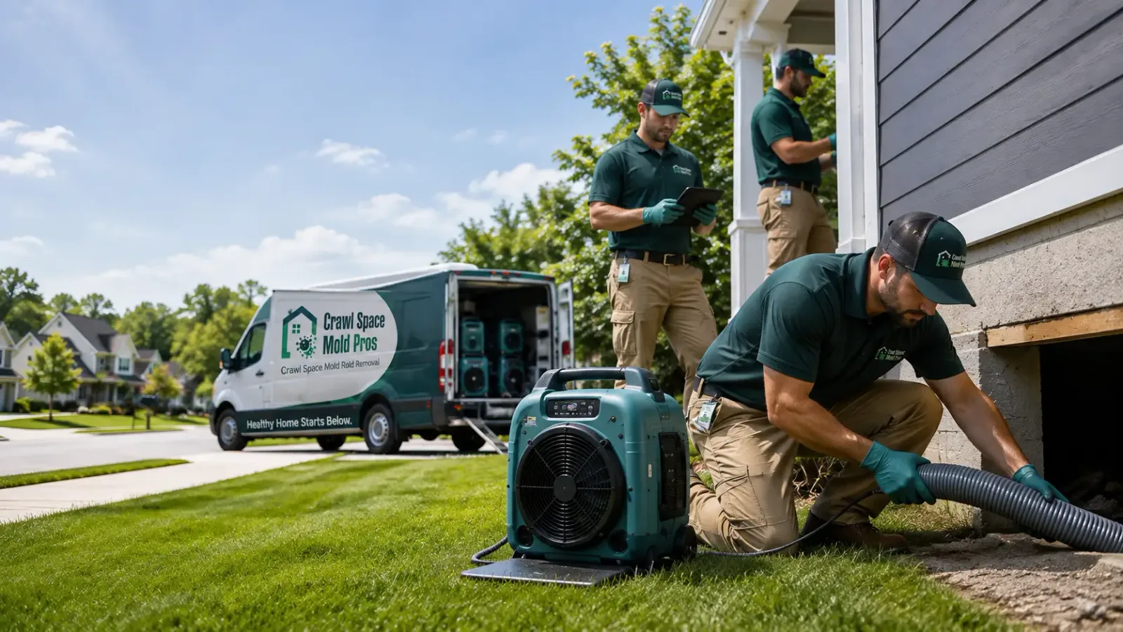 Crawl Space Mold Removal in Jasper, MI